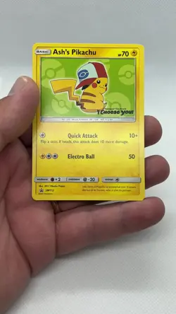 Ash's Pikachu #SM112 Pokemon Card I Choose You Promo VLP - Image 2