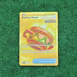 Pokemon Shrouded Fable Earthen Vessel 096/064 Gold Hyper Rare Card - Image 1