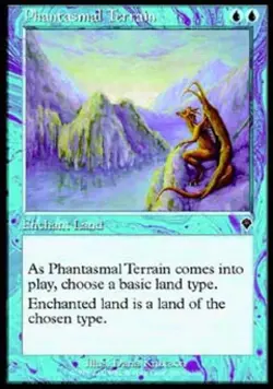 Phantasmal Terrain -Foil Light Play MTG Invasion - Image 1