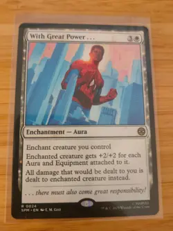 MTG With Great Power . . . 0024 Spider-Man M/NM Free UK P&P - Image 1