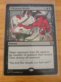 MTG Villainous Wrath 0074 Spider-Man M/NM Free UK P&P - Image 1