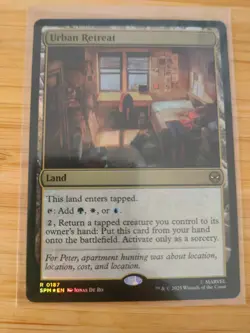 MTG Urban Retreat (FOIL) 0187 Spider-Man M/NM Free UK P&P - Image 1