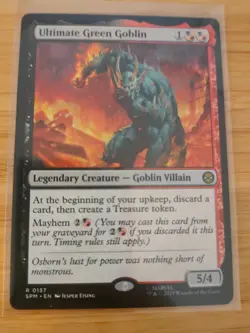 MTG Ultimate Green Goblin 0157 Spider-Man M/NM Free UK P&P - Image 1