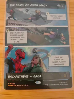 MTG The Death of Gwen Stacy (FOIL Showcase) 0223 Spider-Man M/NM Free UK P&P - Image 1