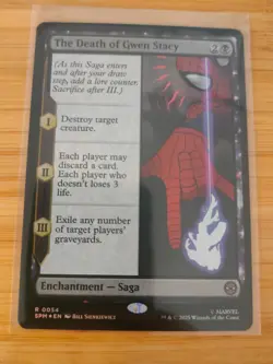 MTG The Death of Gwen Stacy (FOIL) 0054 Spider-Man M/NM Free UK P&P - Image 1