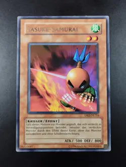 YUGIOH 2005 | SASUKE SAMURAI | DB2-DE216 | 1ST GERMAN PRINT | RARE | VG-EX - Image 1