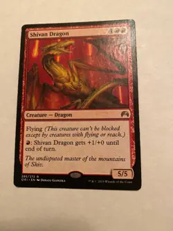 Shivan Dragon Card 2015 Magic: The Gathering - Origins 1x LP - Image 1