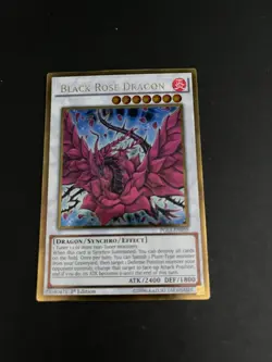 Yugioh Black Rose Dragon PGL3-EN059 Gold Rare 1st Edition Trading Card TCG - Image 2