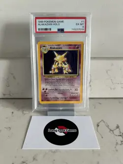 PSA 6 Alakazam 1/102 Base Set Pokemon Card NEAR MINT - Image 1