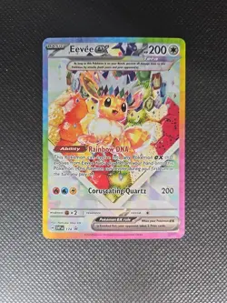 Pokemon TCG Prismatic Evolutions SPC Eevee EX Black Star Promo Card 174 - Image 3