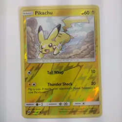 Pikachu 40/147 Reverse Holo Burning Shadows Pokemon Card - Image 1