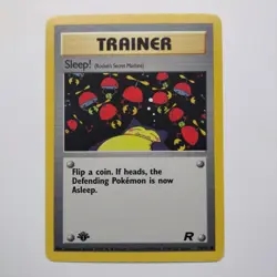 1st Edition Sleep! 79/82 - Team Rocket - Pokemon Card - NM/LP - Image 1