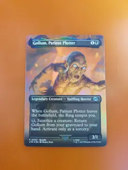 1x Gollum, Patient Plotter | FOIL Borderless | LTR: Tales of Middle-Earth | MTG - Image 3