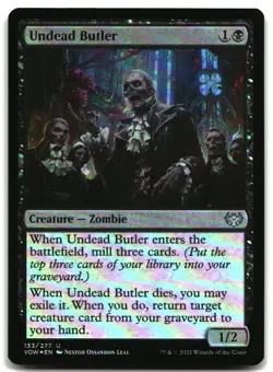 MTG Undead Butler FOIL U Innistrad: Crimson Vow 133 LP - Image 1
