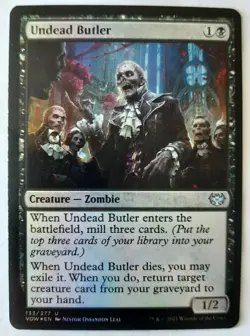 MTG Innistrad: Crimson Vow UNDEAD BUTLER 133/277 U Foil M/NM - Image 1