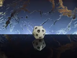 Final Fantasy White Bundle Spindown D20 Die Dice (Moogle) Magic The Gathering - Image 1