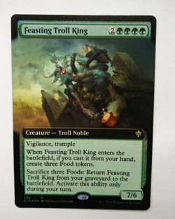 Magic The Gathering - Feasting Troll King - Extended Art FOIL - Image 1