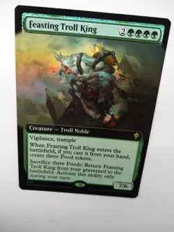 Magic The Gathering - Feasting Troll King - Extended Art FOIL - Image 2