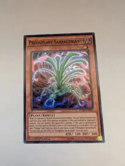 Yu-Gi-Oh! Predaplant Sarraceniant #FUEN-EN001 Super Rare 1st Edition - Image 1