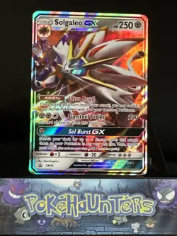 Pokemon Card Solgaleo GX SM16 Black Star Promo Ultra Rare Half Art NM - Image 1