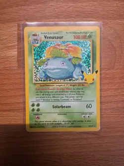 Pokemon TCG Celebrations Venusaur Holo Rare Card #15/102 Classic Collection - Image 1