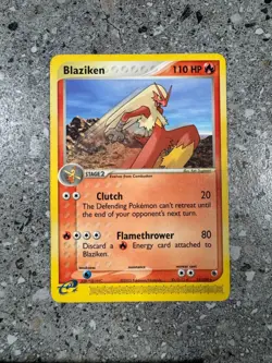 Pokemon TCG Cards Blaziken 15/109 Ruby & Sapphire Rare EXC - Image 1