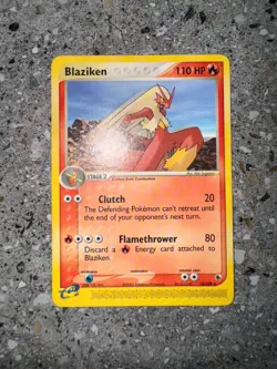 Pokemon TCG Cards Blaziken 15/109 Ruby & Sapphire Rare EXC - Image 3