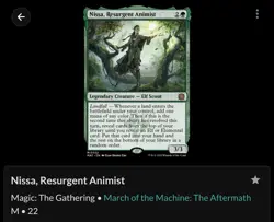 Nissa, Resurgent Animist | Foil / Near Mint | MTG | Magic The Gathering - Image 2