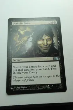 MTG Diabolic Tutor x1- -Magic 2011-Lightly Played - Image 1