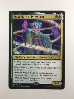 MTG Kamigawa Neon Dynasty Satsuki, the Living Lore 235/302 Magic the Gathering - Image 1