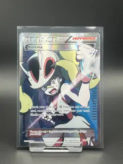 Pokemon Card - Korrina XY Furious Fists 111/111 Ultra Rare Full Art Holo - Image 1