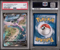 Aerodactyl V (Alternate Full Art) 180/196 Pokemon Swsh11 Lost Origin PSA 9 Mint - Image 3