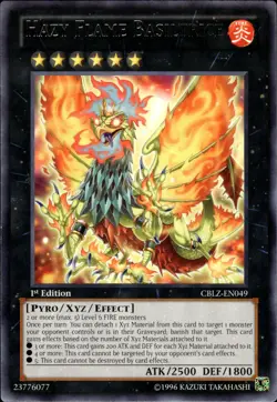 Hazy Flame Basiltrice - Rare 1st Edition CBLZ-EN049 - NM - YuGiOh - Image 1