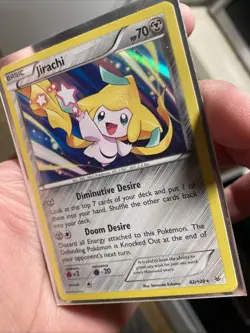 Pokemon Jirachi Card 42/108 Holo Rare, XY Roaring Skies, Near Mint Condition - Image 2