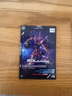 Gundam Arsenal Base Red Gundam Promo Movie Trading Card Used Play - Image 1