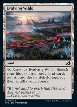 Evolving Wilds - Light Play MTG Ikoria: Lair of Behemoths - Image 1