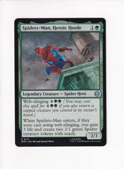 MAGIC THE GATHERING MTG MARVEL'S SPIDER-MAN SPIDERS-MAN, HEROIC HORDE (#1) - Image 1