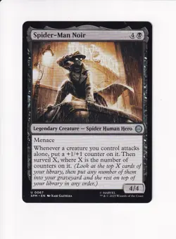MAGIC THE GATHERING MTG MARVEL'S SPIDER-MAN SPIDER-MAN NOIR (#2) - Image 1