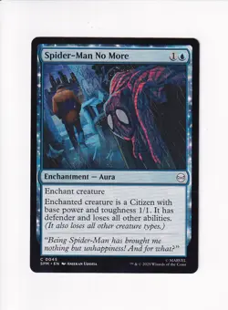 MAGIC THE GATHERING MTG MARVEL'S SPIDER-MAN SPIDER-MAN NO MORE (#3) - Image 1
