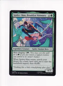 MAGIC THE GATHERING MTG MARVEL'S SPIDER-MAN SPIDER-MAN, BROOKLYN VISIONARY (#3) - Image 1