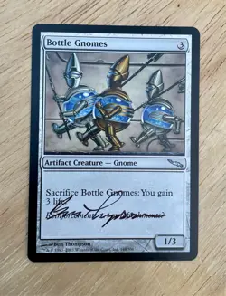 VTG 2003 MTG Card Bottle Gnomes Artifact Creature Wizards Of The Coast 148/306 - Image 1