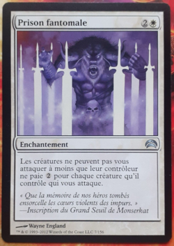 mtg magic Ghostly Prison FRENCH vf fr Prison fantomale planechase 2012 - Image 1