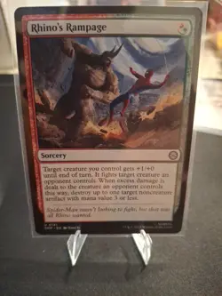 Rhino's Rampage #141 Near Mint SPM Marvel's Spider-Man Magic MTG - Image 1