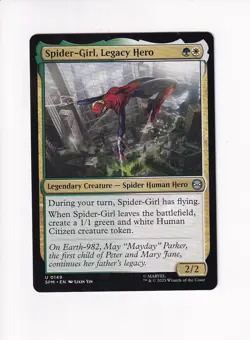 MAGIC THE GATHERING MTG MARVEL'S SPIDER-MAN SPIDER-GIRL, LEGACY HERO - Image 1