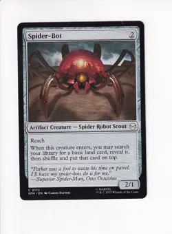MAGIC THE GATHERING MTG MARVEL'S SPIDER-MAN SPIDER-BOT (#3) - Image 1