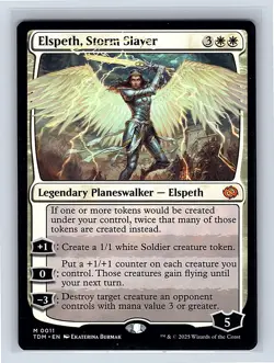Elspeth, Storm Slayer #11 Regular Mythic MTG 2025 Tarkir: Dragonstorm (TDM) - Image 1