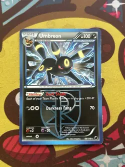 Pokemon Umbreon 64/116 - BW Plasma Freeze - Non Holo - Played - Image 1