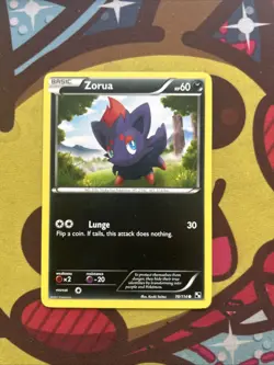 Pokemon Zorua 70/114 - BW Black White Base - Non Holo - Excellent - Image 1