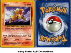 2001 Pokemon, Neo Revelation, #17/64 Entei, Rare - Image 1