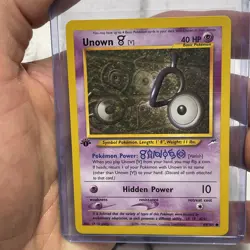 Pokemon Unown V 89/105 Neo Destiny 1st Edition Pokemon 2000 NM Near Mint Common - Image 1
